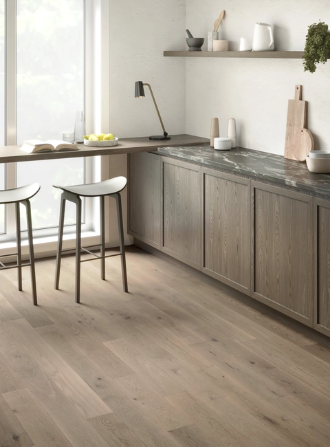 Mercier Atmosphere Silk White Oak hardwood flooring