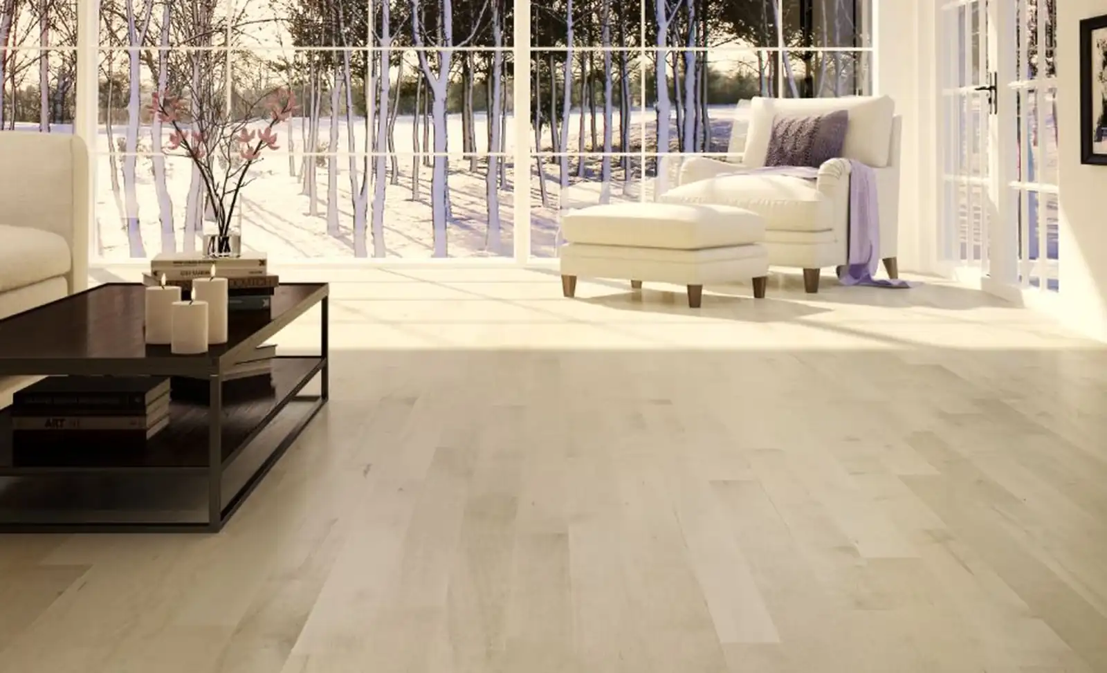 Mercier Design+ Collection modern hardwood flooring installed in Michigan home