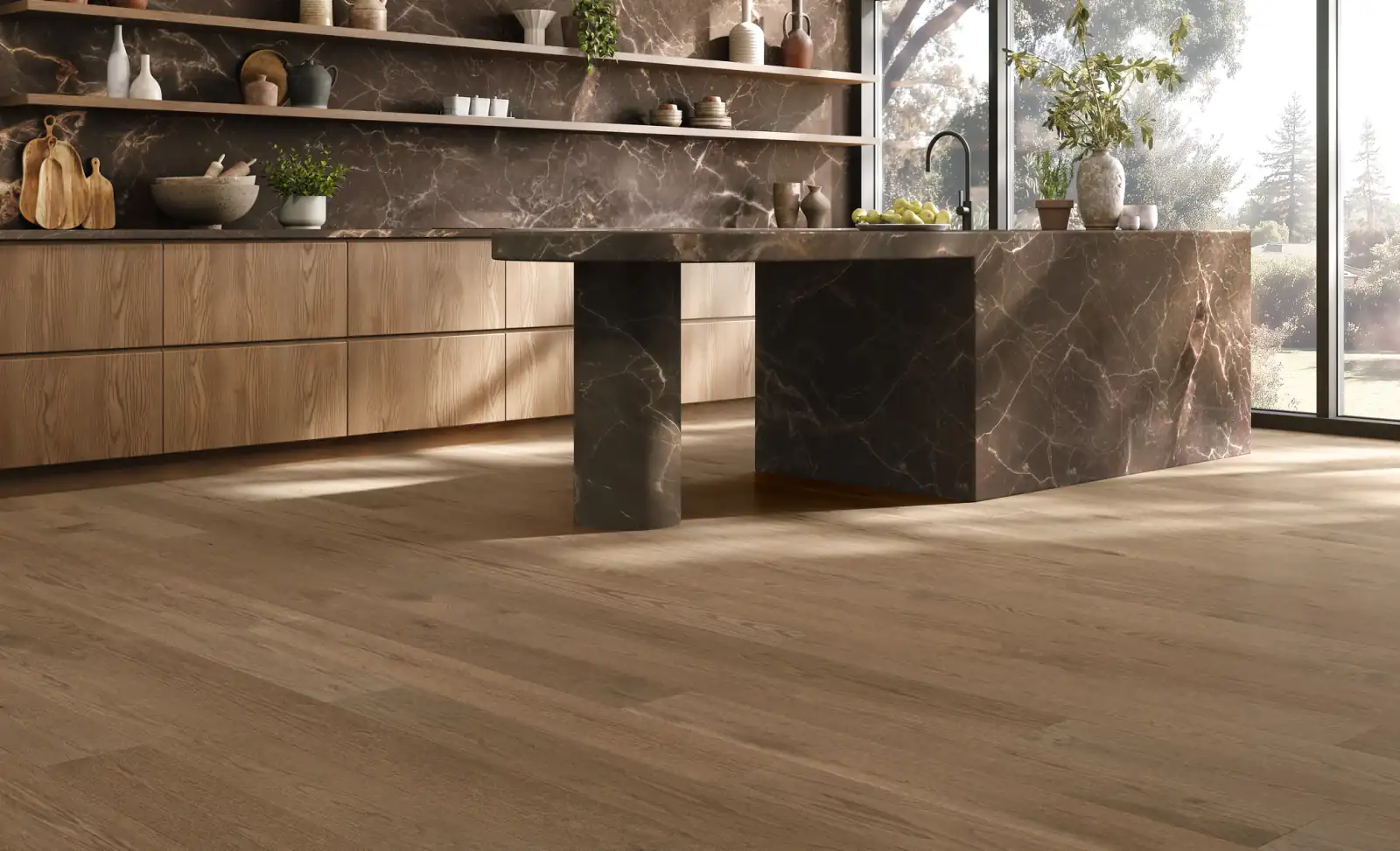Mercier Emblem Symbol Oak hardwood flooring