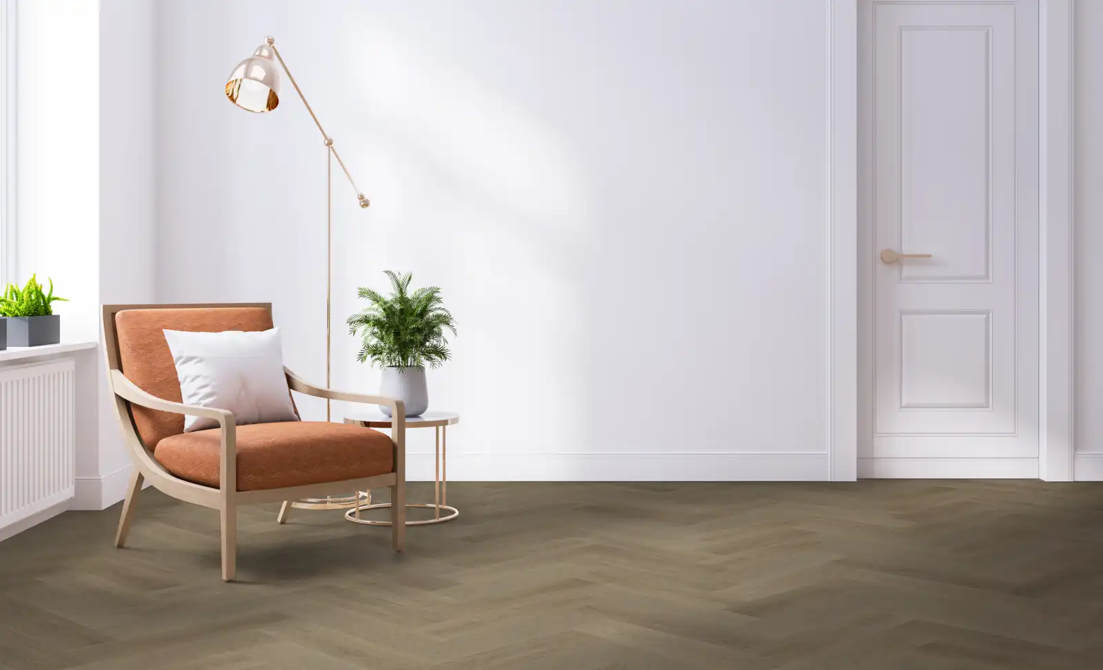 Mercier Herringbone Charm White Oak hardwood flooring