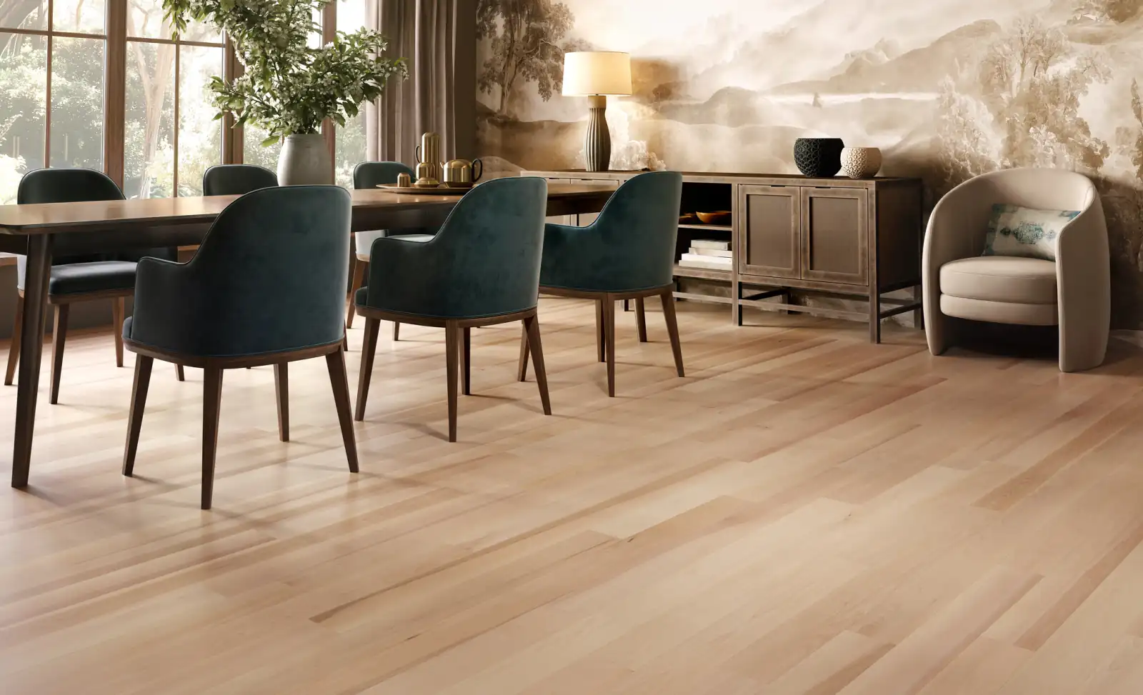 Mercier Naked Yellow Birch hardwood flooring