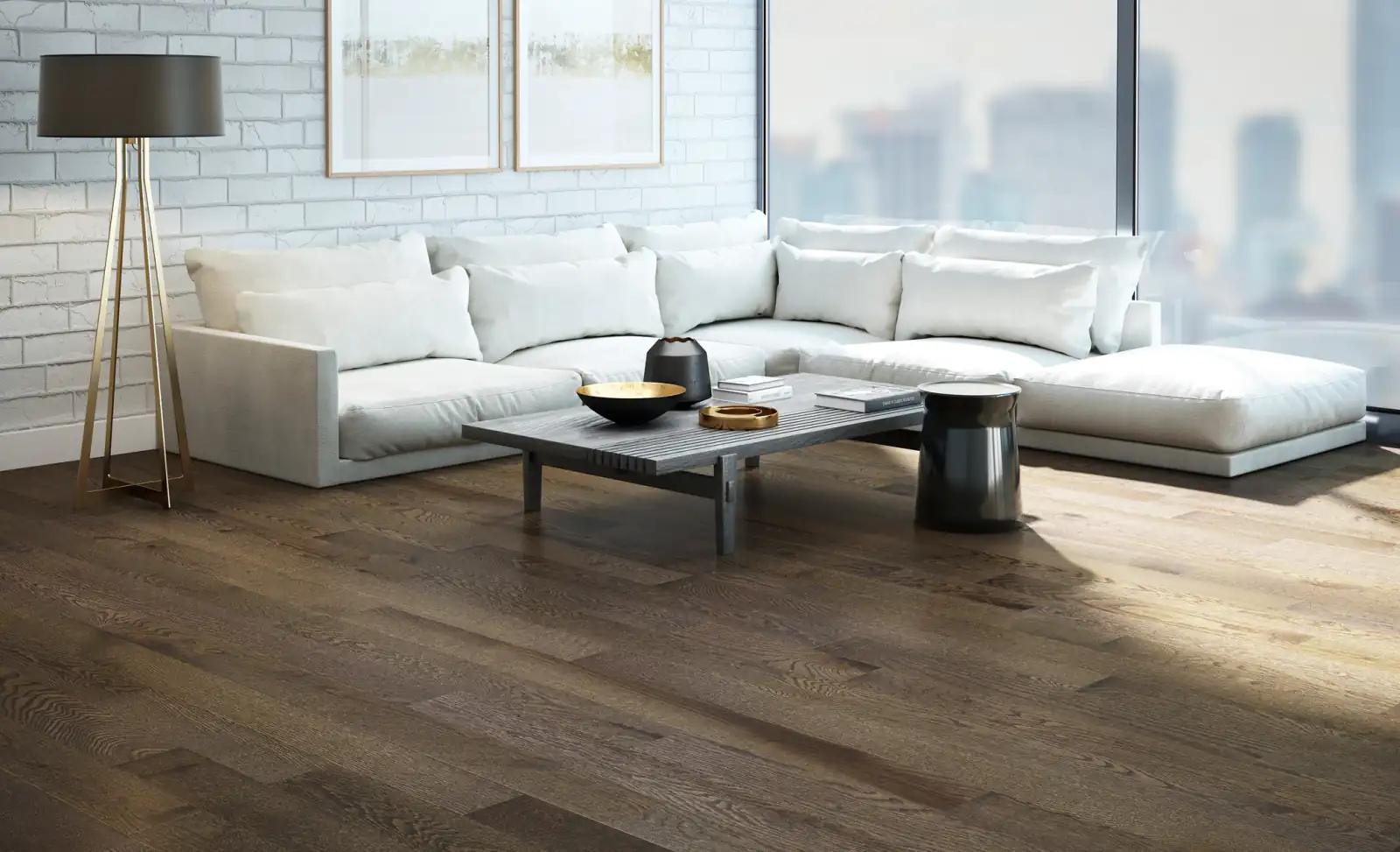 Mercier PRO Concrete Grey Red Oak hardwood flooring