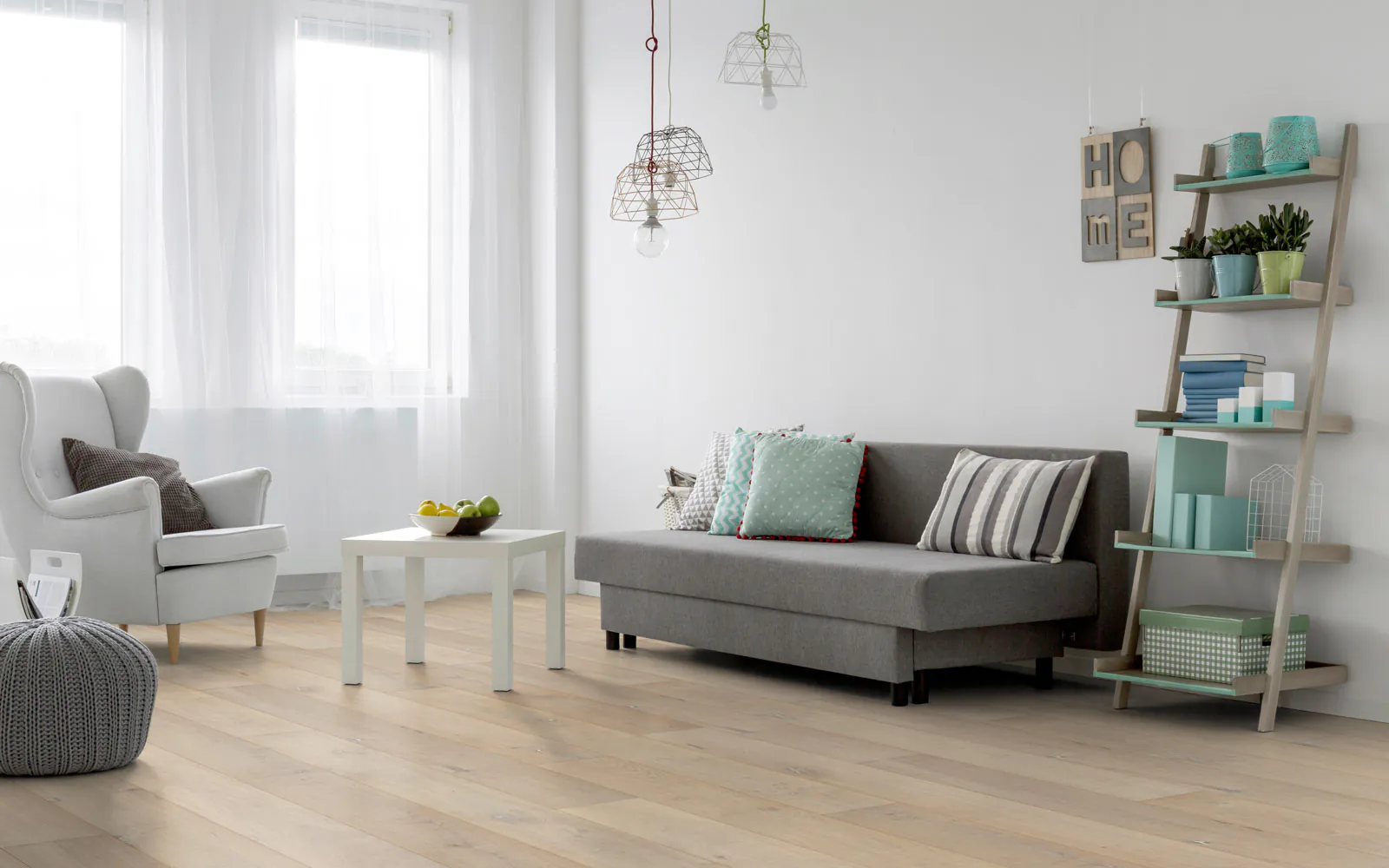 Viking Big Sky Arctic Coast White Oak hardwood flooring 7½″ wide