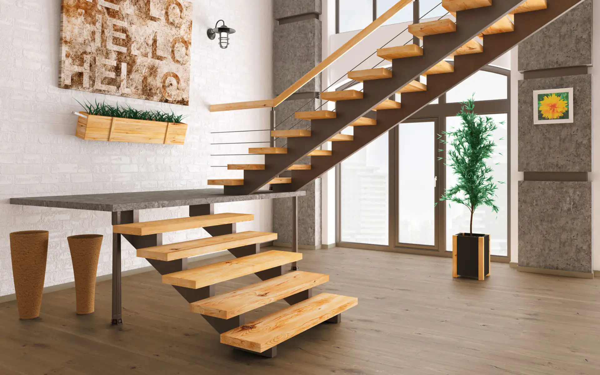 Viking Big Sky Reyes White Oak hardwood flooring 7½″ wide