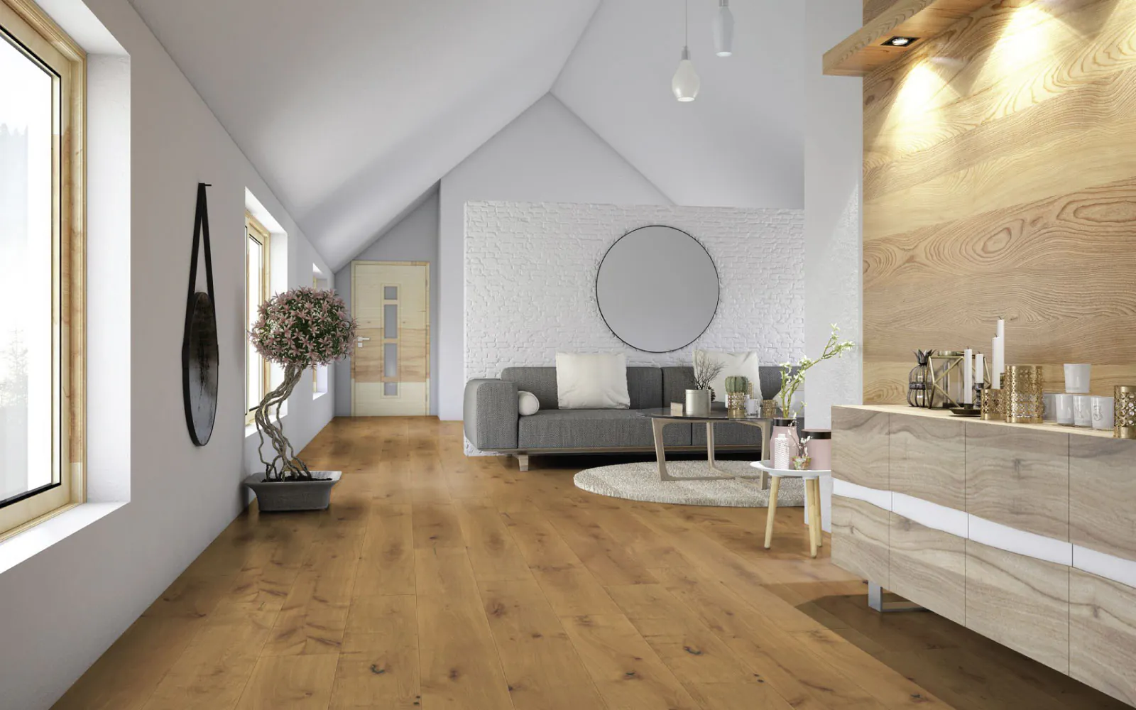 Viking Big Sky Sundance White Oak hardwood flooring 9½″ wide