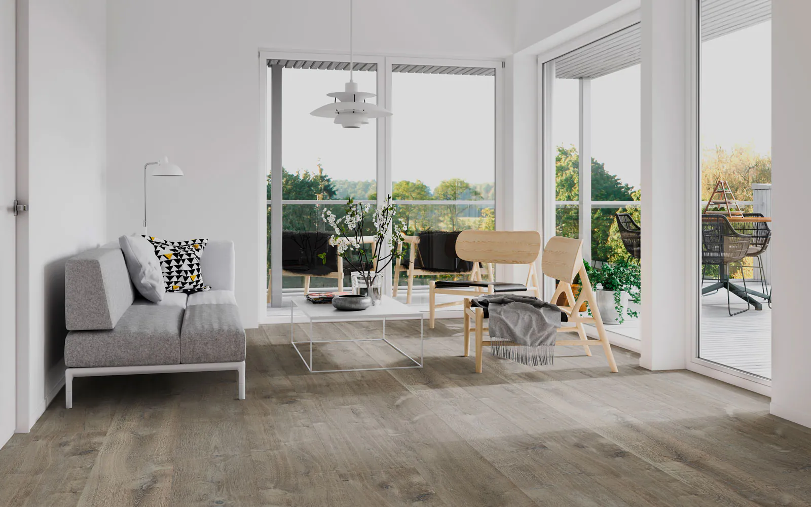 Viking Big Sky Waterton White Oak hardwood flooring 9½″ wide
