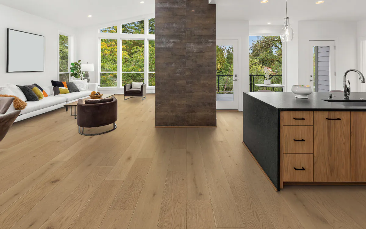 Viking Modern Loft Grange European White Oak hardwood flooring 7½″ wide