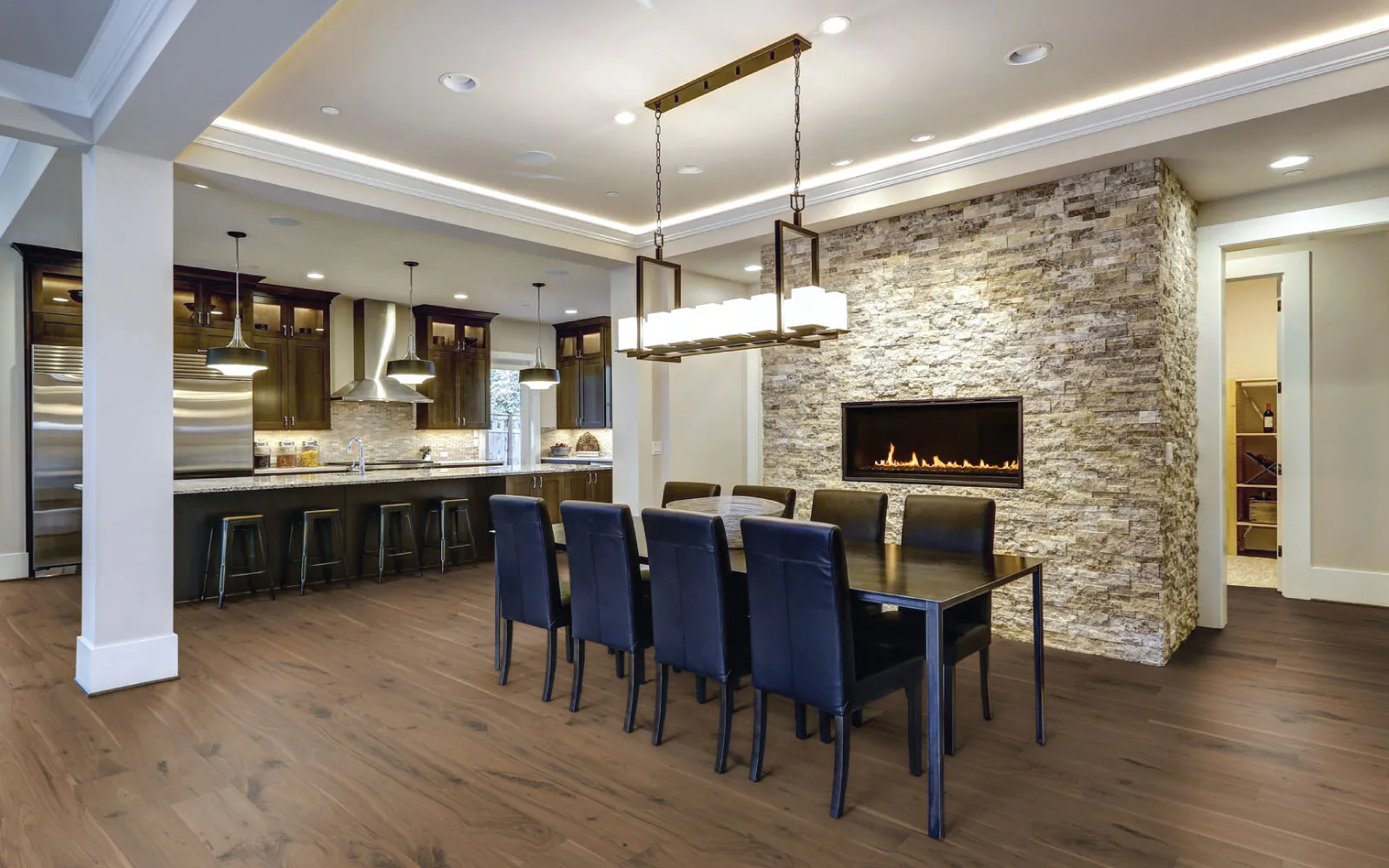 Viking Urban Rustic Estuary Walnut hardwood flooring 7½″ wide