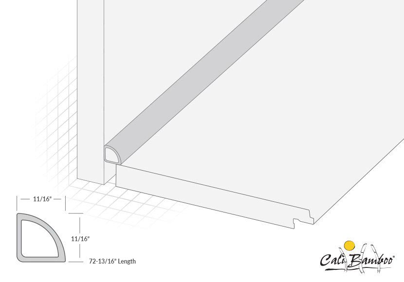 Walnut Creek Vinyl PRO Quarter Round 7/32" Michigan's Top Reviewed Hardwood Flooring Company