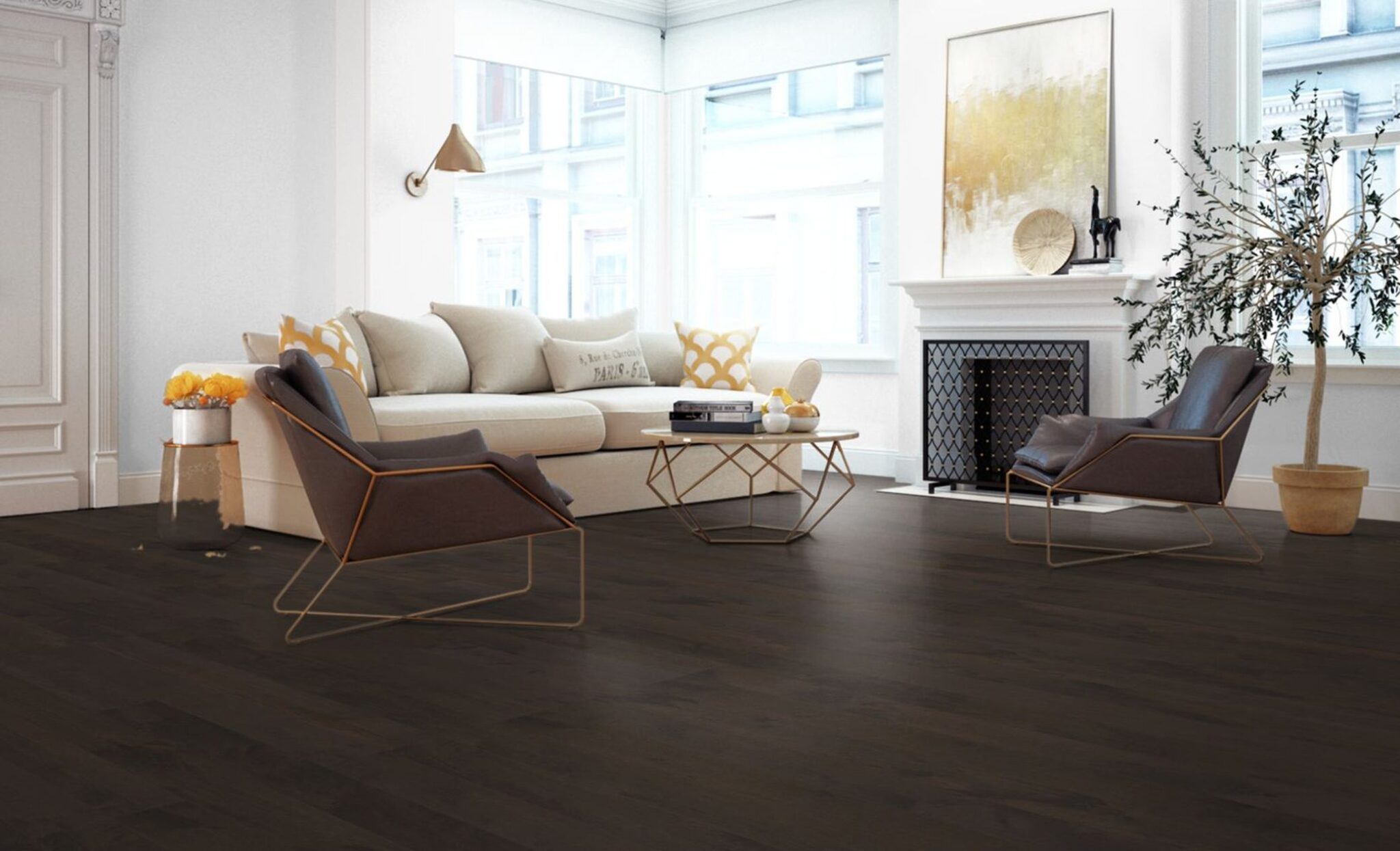 Mercier Design+ Hard Maple Chocolate Brown Authentic Engineered Width